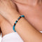 Trust | Silver Essence Blue Dragon Grain Agate Bracelet