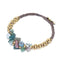 India Agate Terra Bella Bracelet 18k gold plated stainless steel