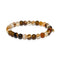 Intelligence | Gold Essence Grey Line Agate Bracelet