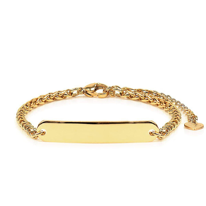 18k Gold | Custom Engravable |Kindred Spirits Chain Bracelet