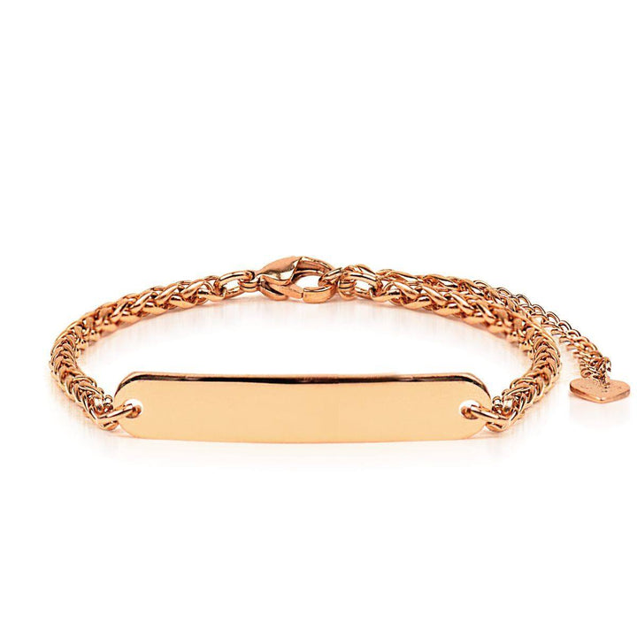 18k Rose Gold | Custom Engravable | Kindred Spirits Chain Bracelet