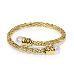Calypso | 18k Gold | Pearl | Goddess Bangle