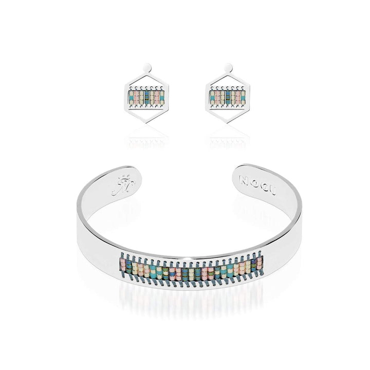 Newport Beach | Silver | Boho Bangle Earring Set