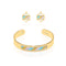 Laguna Niguel | 18k Gold | Boho Bangle Earring Set