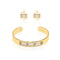 Monterey | 18k Gold | Boho Bangle Earring Set