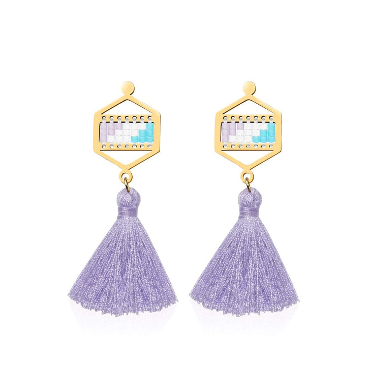 San Clemente | 18k Gold | Boho Fringe Earrings