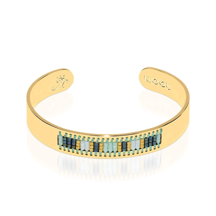 Hidden Hills | 18k Gold | Boho Bangle