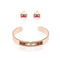 Palo Alto | 18k Rose Gold | Boho Bangle Earring Set