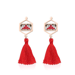 Palo Alto | 18k Rose Gold | Boho Fringe Earrings