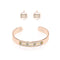Monterey | 18k Rose Gold | Boho Bangle Earring Set