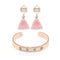 Monterey | 18k Rose Gold | Boho Bangle Fringe Earring Set