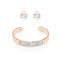 San Clemente | 18k Rose Gold | Boho Bangle Earring Set