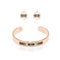 Rolling Hills | 18k Rose Gold | Boho Bangle Earring Set
