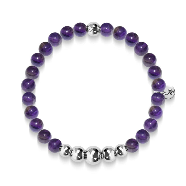 Intuitive | Silver Aura Purple Amethyst