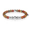 Selfless | Silver Aura Red Picasso Jasper Bracelet