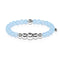 Healing | Silver Aura Aquamarine Bracelet