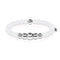 Purity | Silver Aura Matte White Bracelet