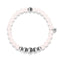 Grace | Silver Aura Pink Sandstone Bracelet