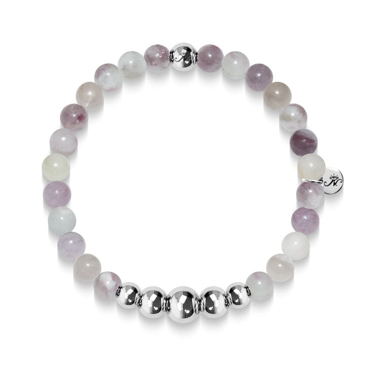 Sincerity | Silver Aura Pink Apyrite Bracelet