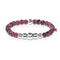 Friendship | Silver Aura Mulberry Agate Bracelet