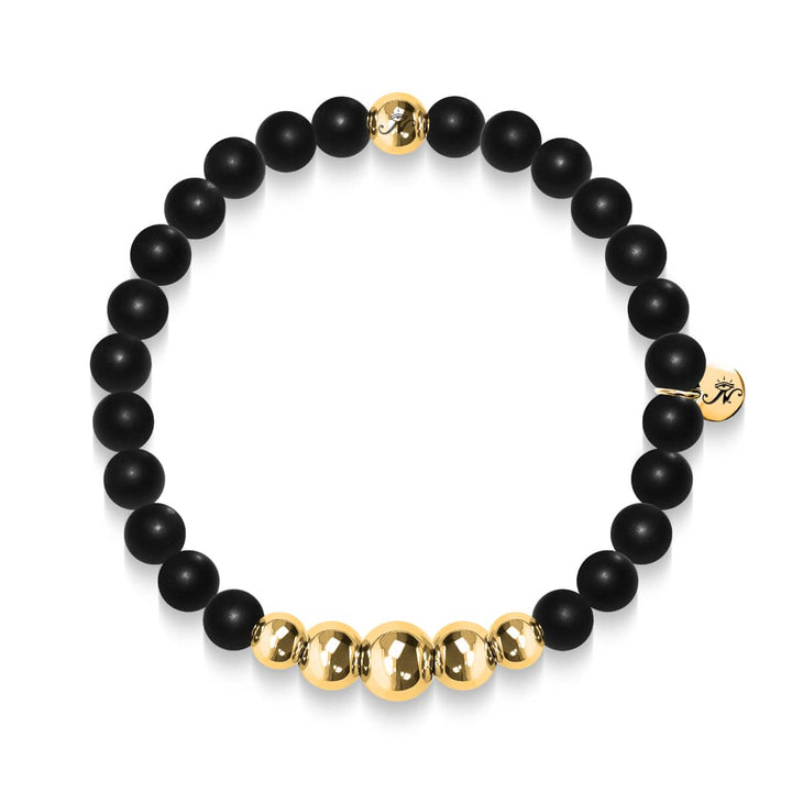 Transformation | Gold Aura Matte Black Bracelet