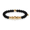 Transformation | Gold Aura Matte Black Bracelet