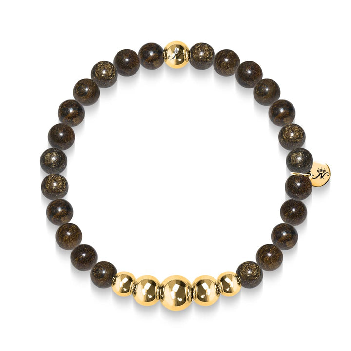 Rational | Gold Aura Bronzite Bracelet