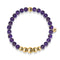 Intuitive | Gold Aura Amethyst Bracelet