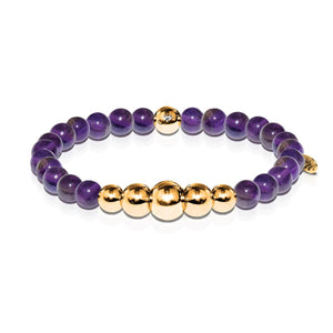 Selfless | Silver Aura Red Picasso Jasper Bracelet
