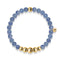 Peaceful | Gold Aura Blue Aventurine Bracelet