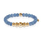 Peaceful | Gold Aura Blue Aventurine Bracelet