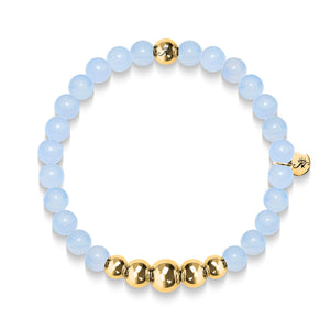 Healing | Gold Aura Aquamarine Bracelet