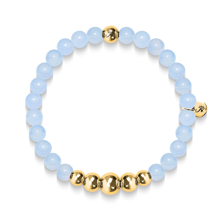 Healing | Gold Aura Aquamarine Bracelet