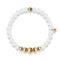 Purity | Gold Aura Matte White Bracelet