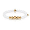 Purity | Gold Aura Matte White Bracelet