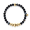 Ambition | Gold Aura Black Line Agate Bracelet