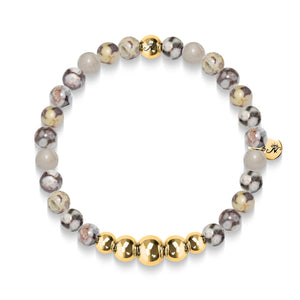 Devotion | Gold Aura Fossil Jasper Bracelet