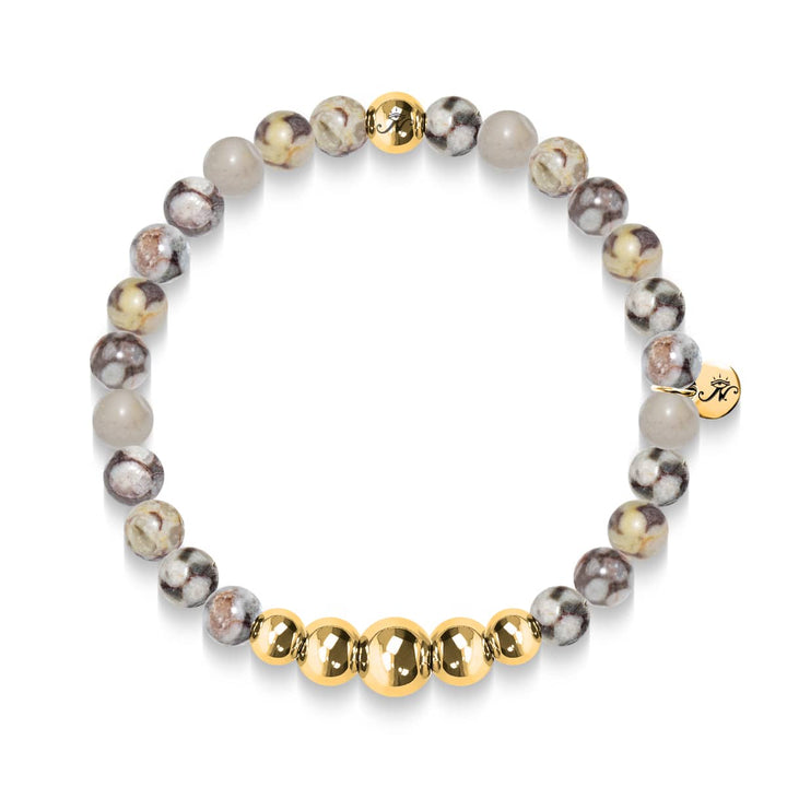 Devotion | Gold Aura Fossil Jasper Bracelet