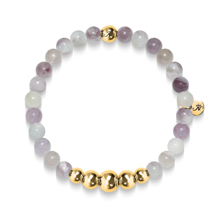 Sincerity | Gold Aura Pink Apyrite Bracelet
