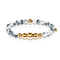 Unity | Gold Aura White Jade Bracelet