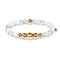 Virtuous | Gold Aura White Turquoise Bracelet