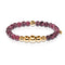 Friendship | Gold Aura Mulberry Agate Bracelet