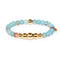Mystical | Gold Aura Blue Dragon Grain Agate Bracelet