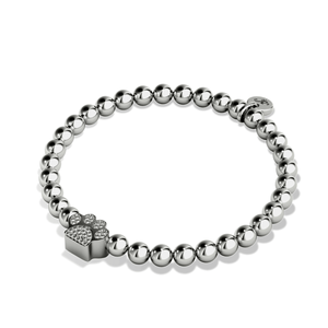 Paw | Silver | Crystal Kitty Print