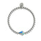 Kite | Silver | Enamel | Crystal Charm Bracelet