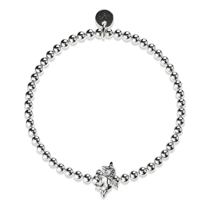 Pegasus | Silver | Winged Unicorn Charm Bracelet
