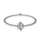 Queen | Silver | Crystal Honeybee Charm Bracelet