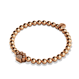 Paw | 18k Rose Gold | Crystal Kitty Print
