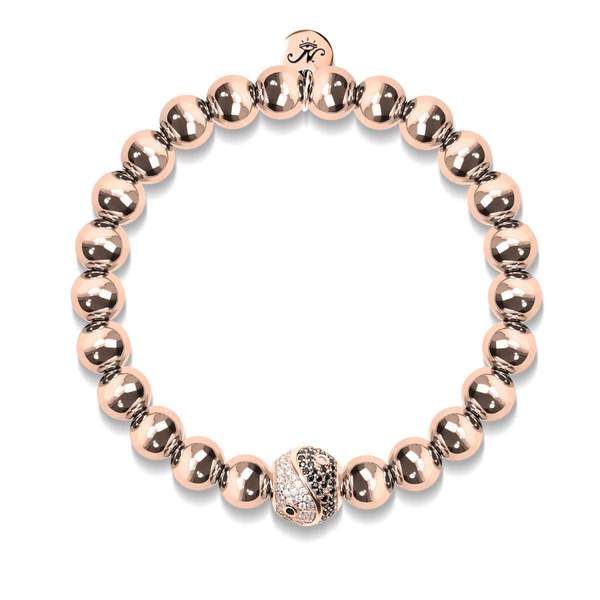 Men's | Balance | 18k Rose Gold | Crystal Yin Yang