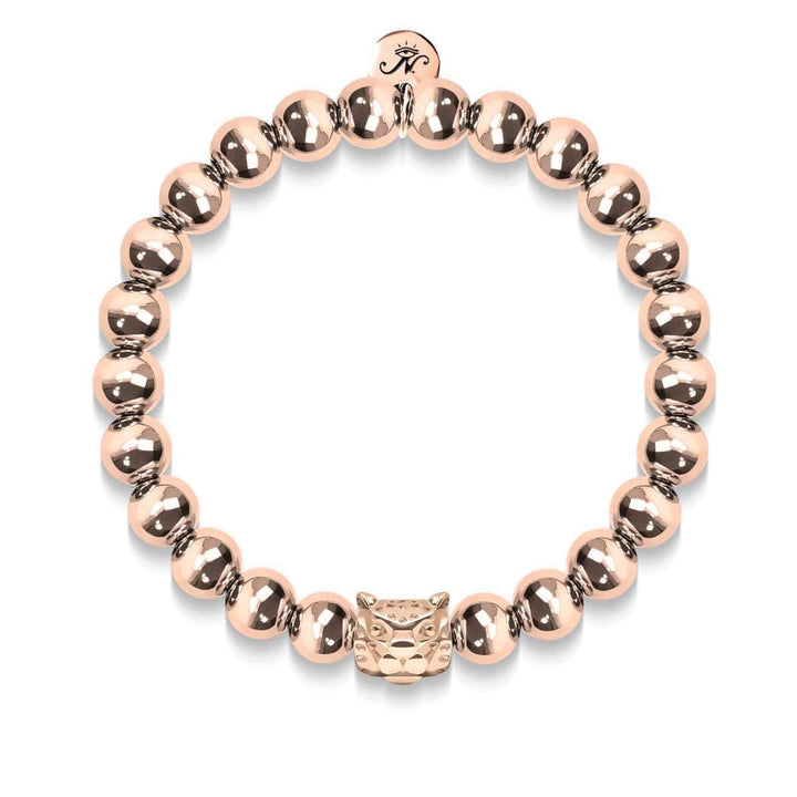 Men's | Leopard | 18k Rose Gold | Crystal Cat